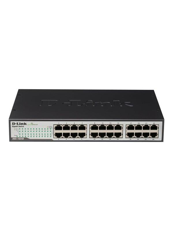 D-Link DGS-1024D 24-Port Gigabit Switch - Black Friday Tilbud
