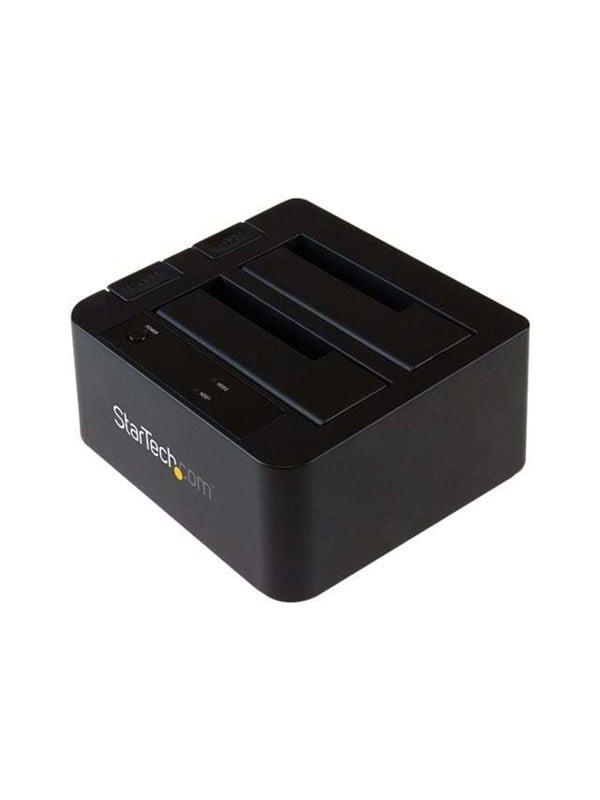 USB 3.1 Gen 2 Dual Bay Dock til SATA-drev - Black Friday Udsalg