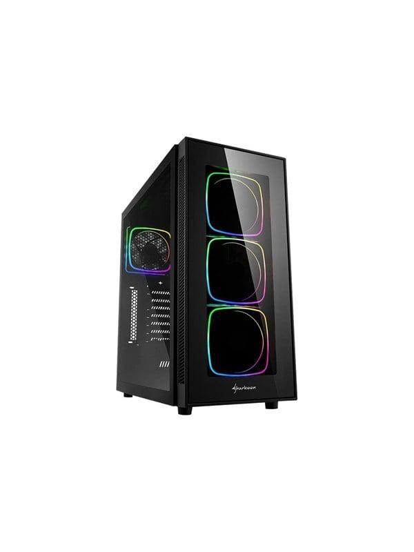 Sharkoon TG6 RGB Mid Tower ATX Kabinet - Black Friday Udsalg