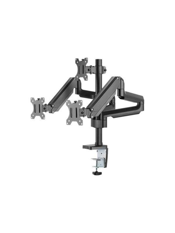 Kontor Triple Hydraulisk Monitorarm 17" 27" Sort