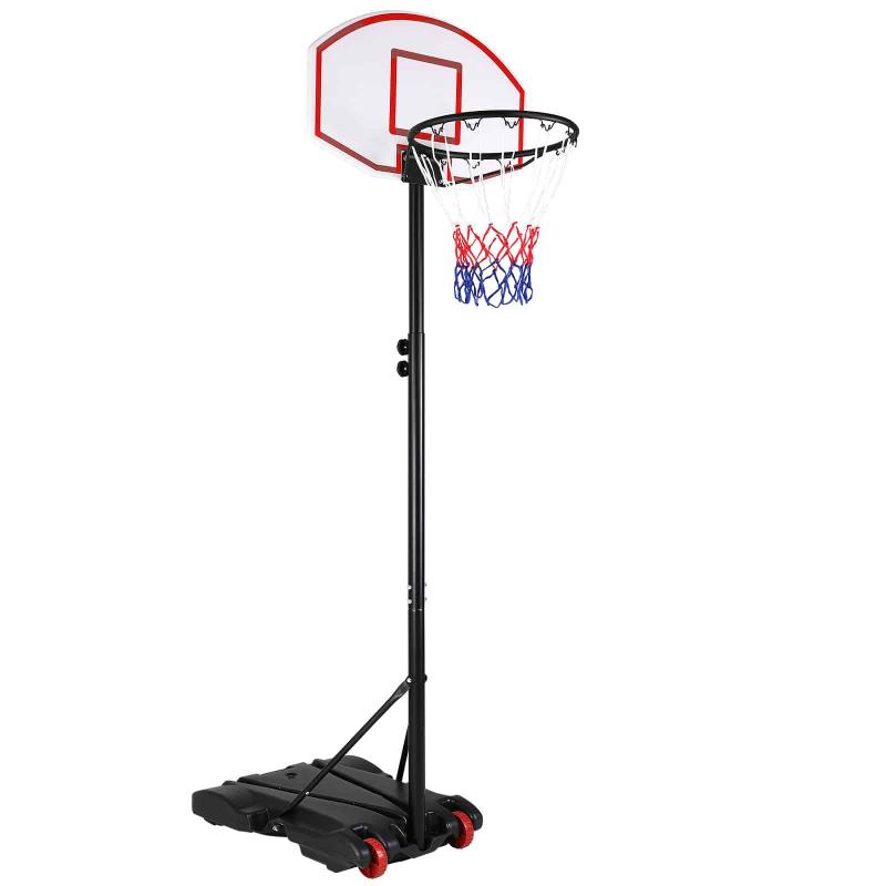 Højdejusterbar Basketballring med Hjul - Black Friday Udsalg