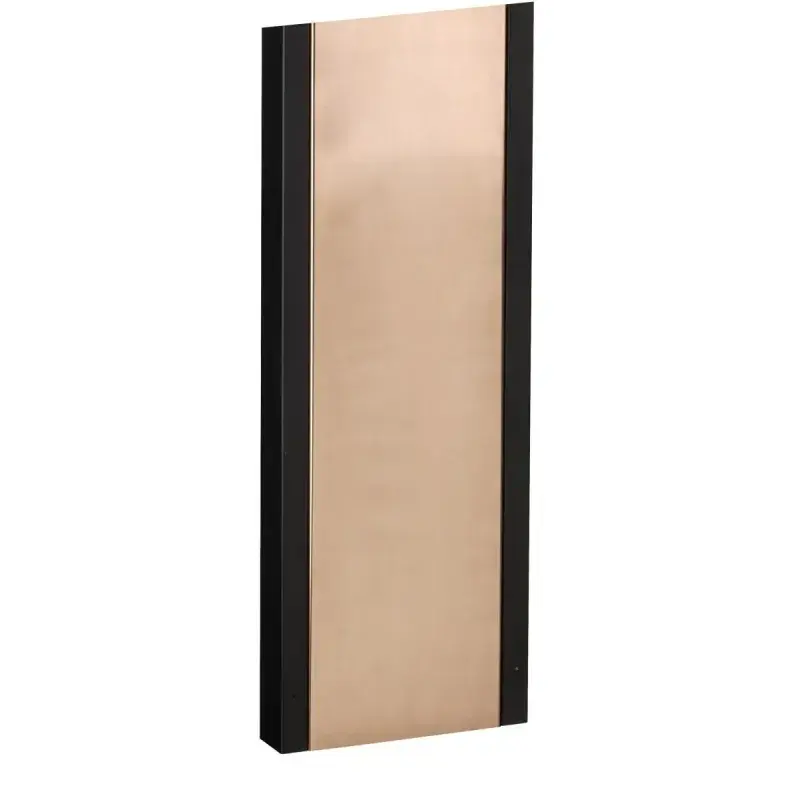 Allux Stander 1001 - Sort Postkasse Stander med Kobber Front