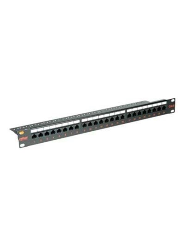 24xRJ45 Cat6 UTP Patch Panel - Black Friday Udsalg!