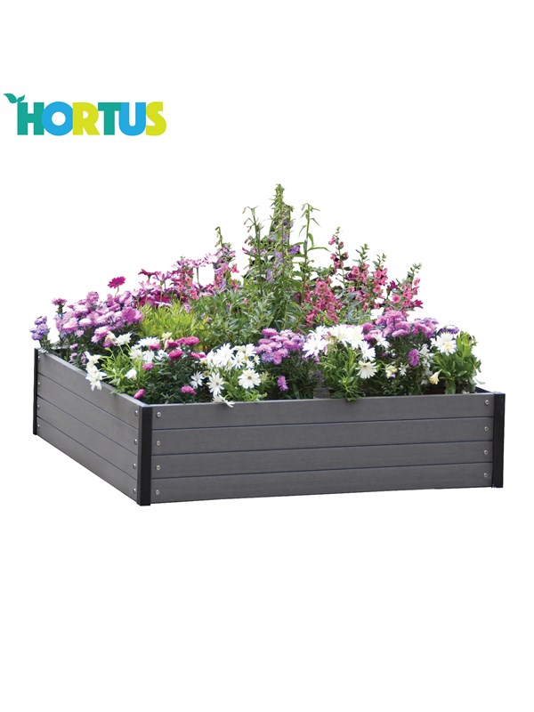Højbed Wpc 24 X 110 X 110 Cm Black Friday Hortus Udsalg