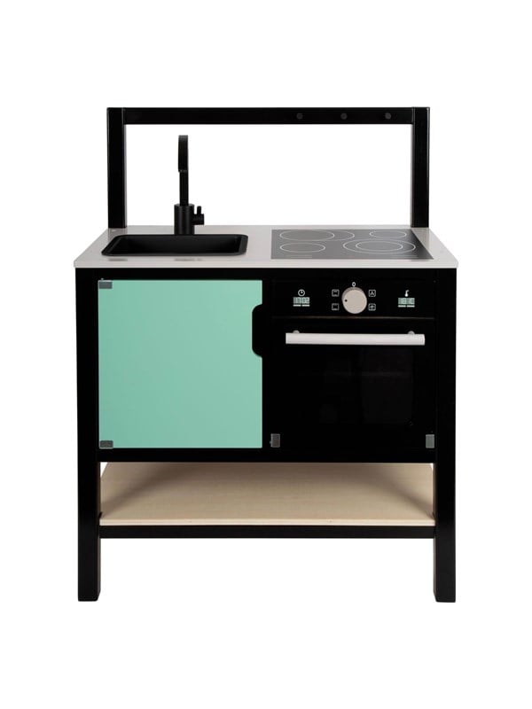 Wooden Industrial Play Kitchen 6 Pcs Black Friday Small Foot Udsalg