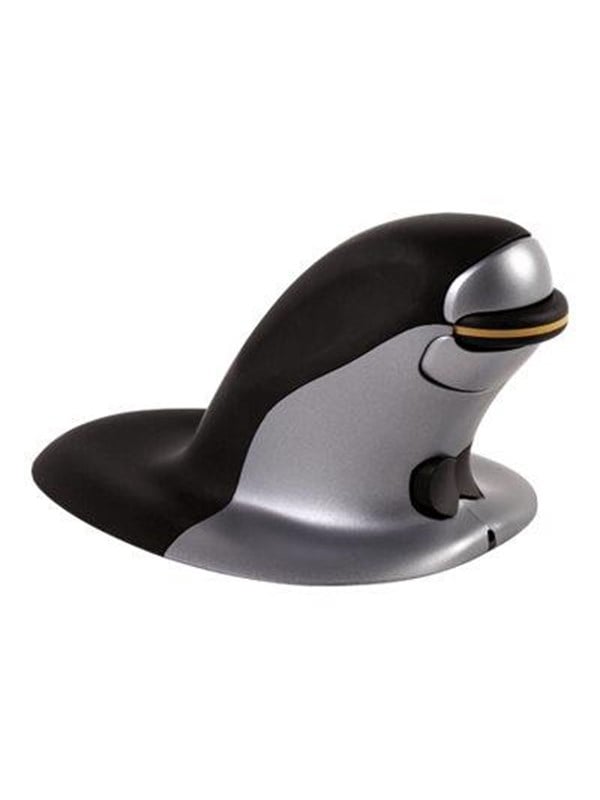 Penguin Medium   Vertical Mouse   Laser   Sølv Black Friday Fellowes Udsalg