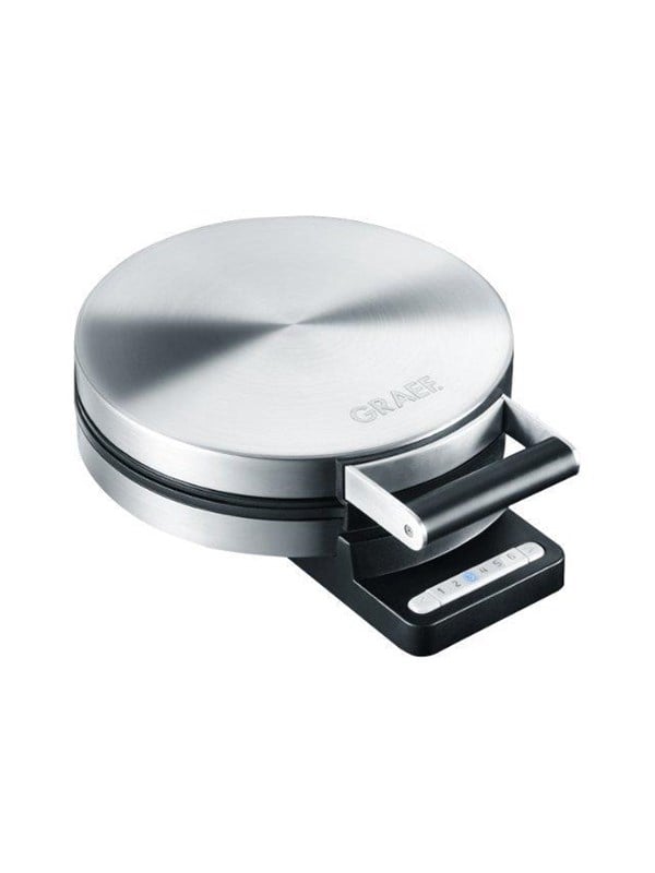 Vaffeljern Wa 80   Waffle Maker   Matt Stainless Steel Black Friday Graef Udsalg