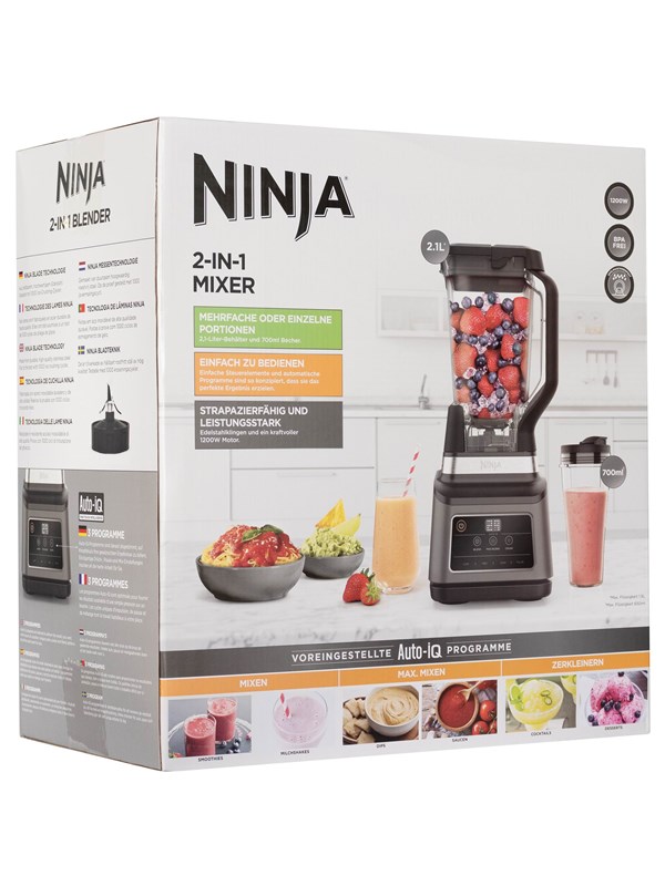Blender Blender (bn750eu) 2in1 With Auto Iq   1200 W Black Friday Ninja Udsalg