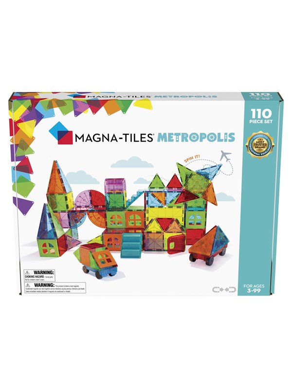 Magna Tiles Metropolis 110 Stk.  Magnetisk Byggesæt Black Friday Magna-tiles Udsalg