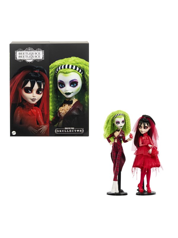 Skullector Betelgeuse And Lydia Wedding Doll 2 Pack   Beetlejuice Beetlejuice Black Friday Monster High Udsalg