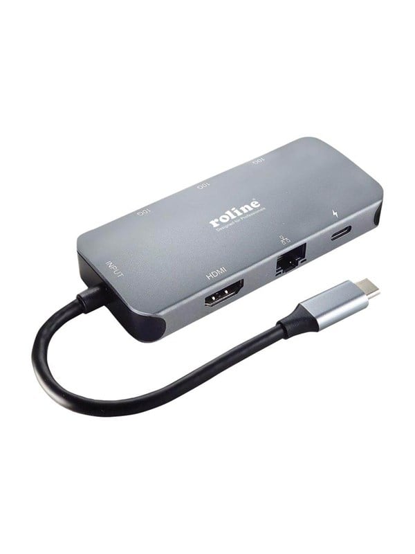 Docking Station   Usb C 3.2 Gen 2   Hdmi   1gbe Black Friday Roline Udsalg