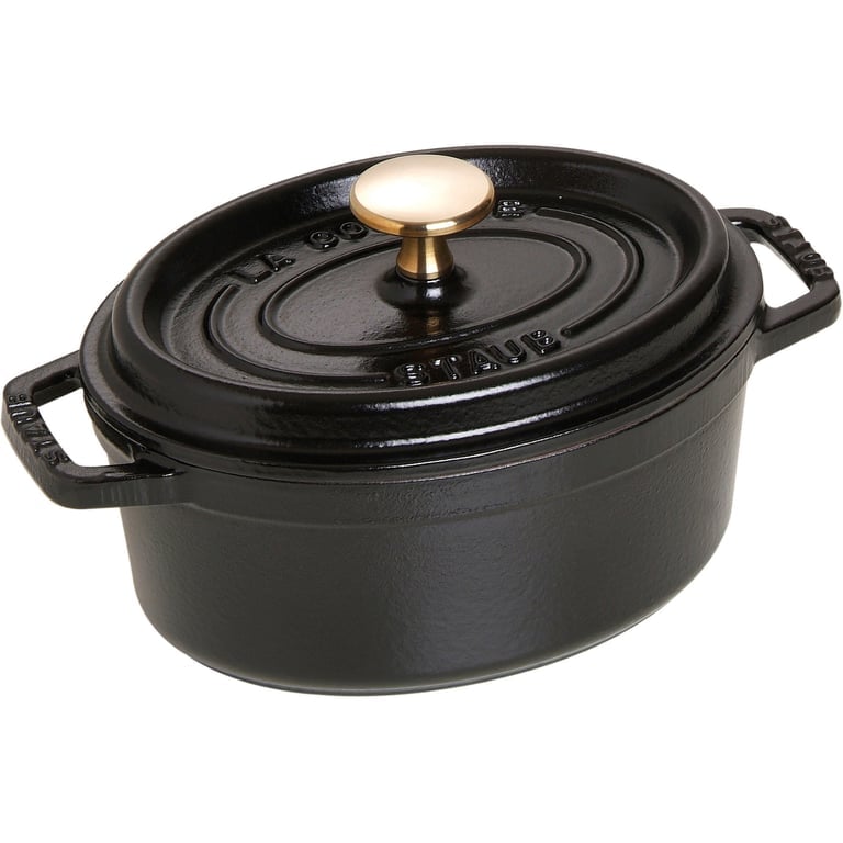 La Cocotte Oval Cocotte 17cm. 1 Liter, Sort Black Friday Staub Udsalg