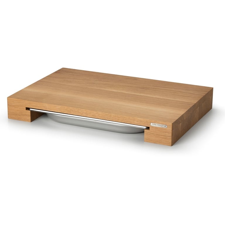 Skærebræt I Eg Med Skuffe 48 X 32,5 Cm Black Friday Continenta Udsalg