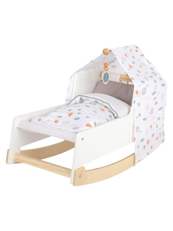 Wooden Swing Doll Bed Little Button Black Friday Small Foot Udsalg