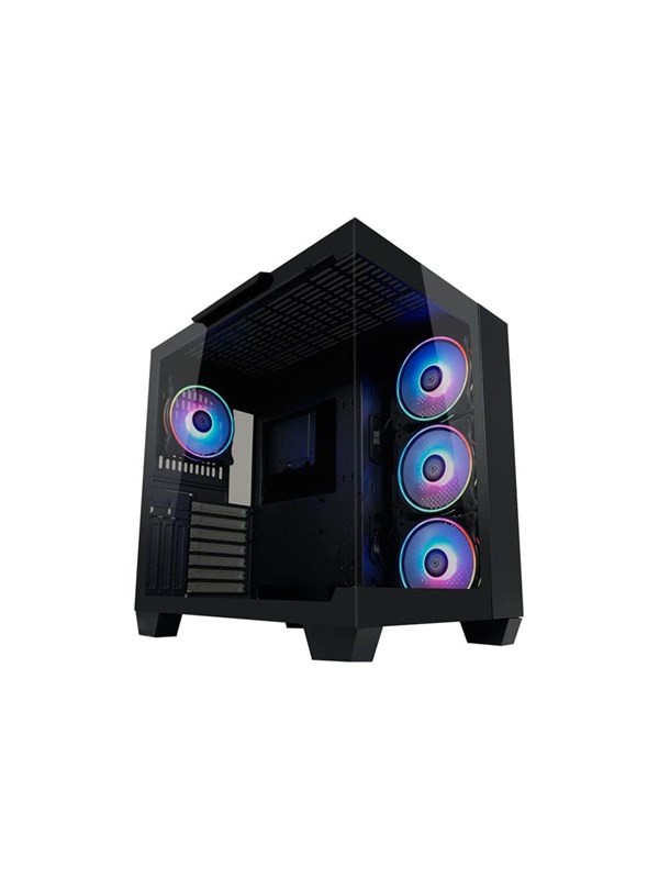 809b Dark Storm X   Midi Tower   Extended Atx   Kabinet   Tower   Sort Black Friday Lc Power Udsalg