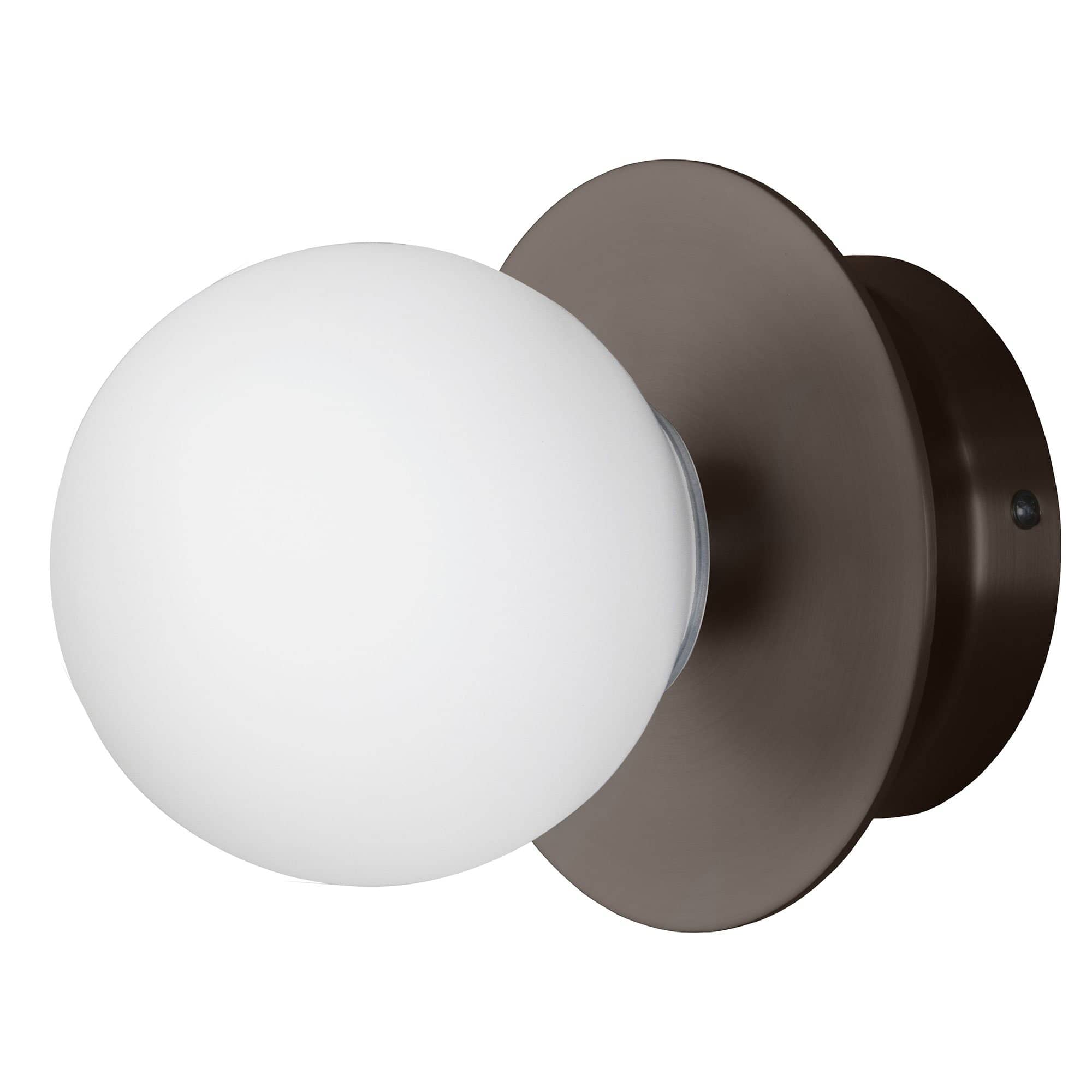 Art Deco Væglampe, Bronze Hvid Black Friday Globen Lighting Udsalg