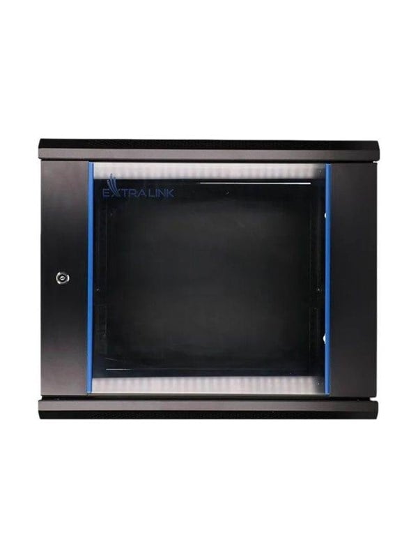 Ex.7249   9u   Wall Mount Rack Cabinet Black Friday Extralink Udsalg