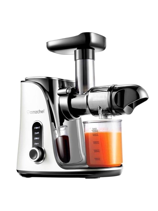 Gm3001 Wt Slow Speed Juicer (white) Black Friday Amzchef Udsalg