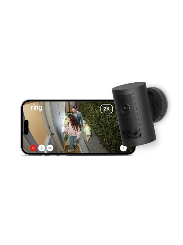 Outdoor Cam Plus Battery Black Black Friday Ring Udsalg
