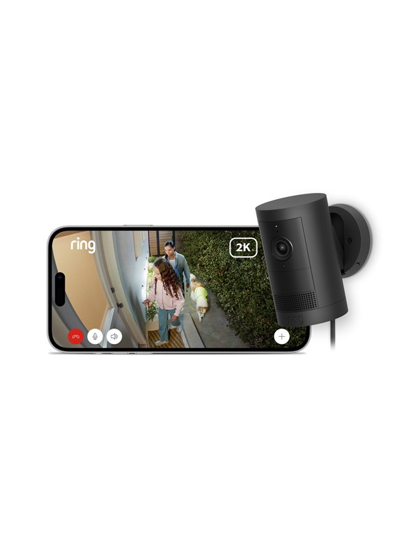 Outdoor Cam Plus Plug In, Black Black Friday Ring Udsalg