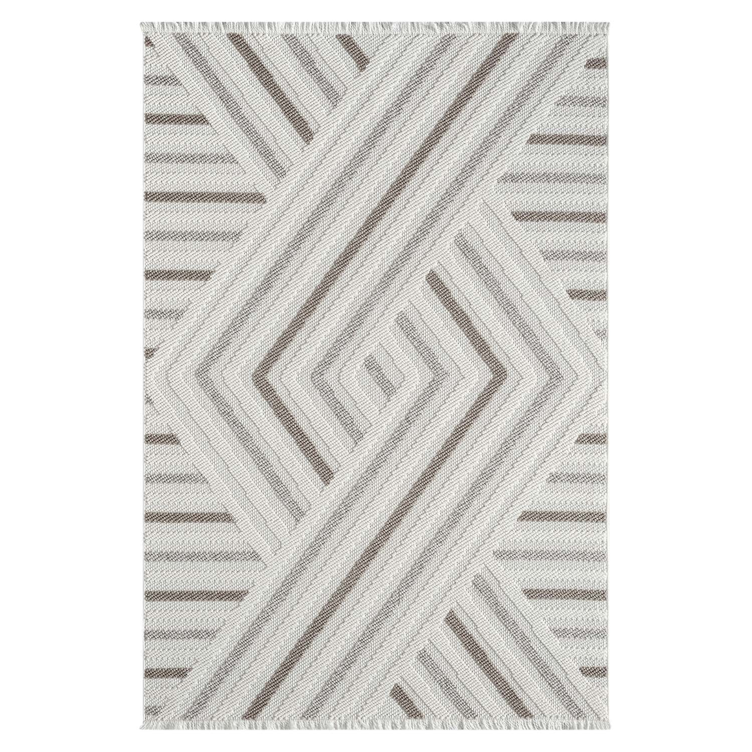 Gulvtæppe Lindo 7590 Creme, Beige 140x200 Black Friday Carpet City Udsalg
