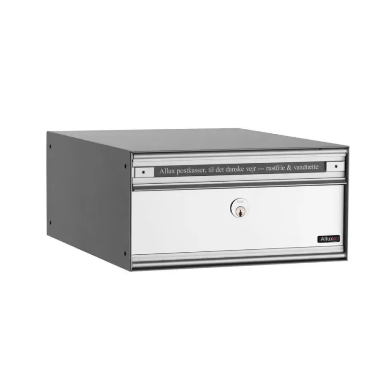 Pc1   Uden Lås 1 Modul Alu. Grå M. Alulåge Systempostkasse   F47805 1 Black Friday Allux Udsalg