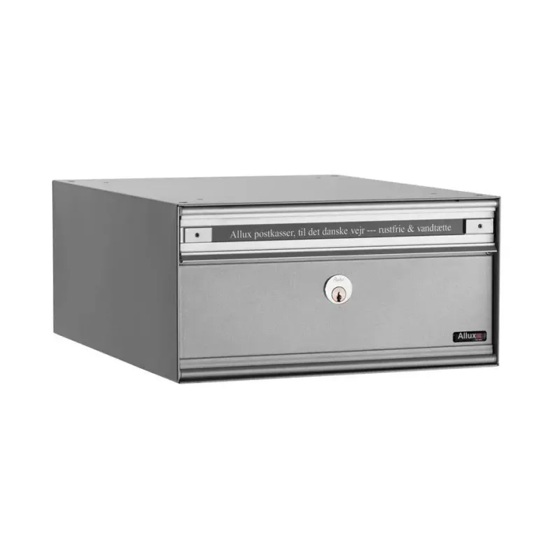 Pc1   Uden Lås 1 Modul Alugrå M. Stållåge Systempostkasse   F47805 1g Black Friday Allux Udsalg