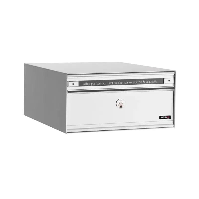 Pc1   Uden Lås 1 Modul Hvid M. Stållåge Systempostkasse   F47805 1h Black Friday Allux Udsalg