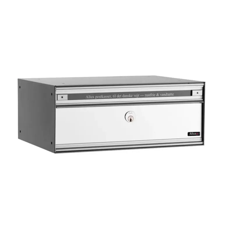 Pc2   Uden Lås 1 Modul Alu. Grå Systempostkasse   F47855 1 Black Friday Allux Udsalg