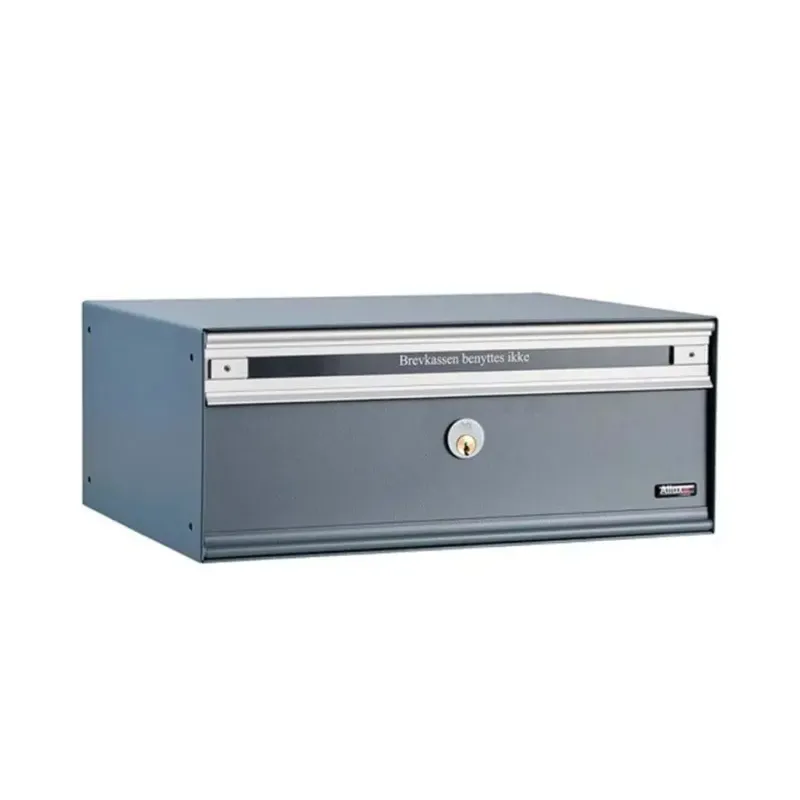 Pc2   Uden Lås 1 Modul Antracit M. Stållåge Systempostkasse   F47855 1an Black Friday Allux Udsalg