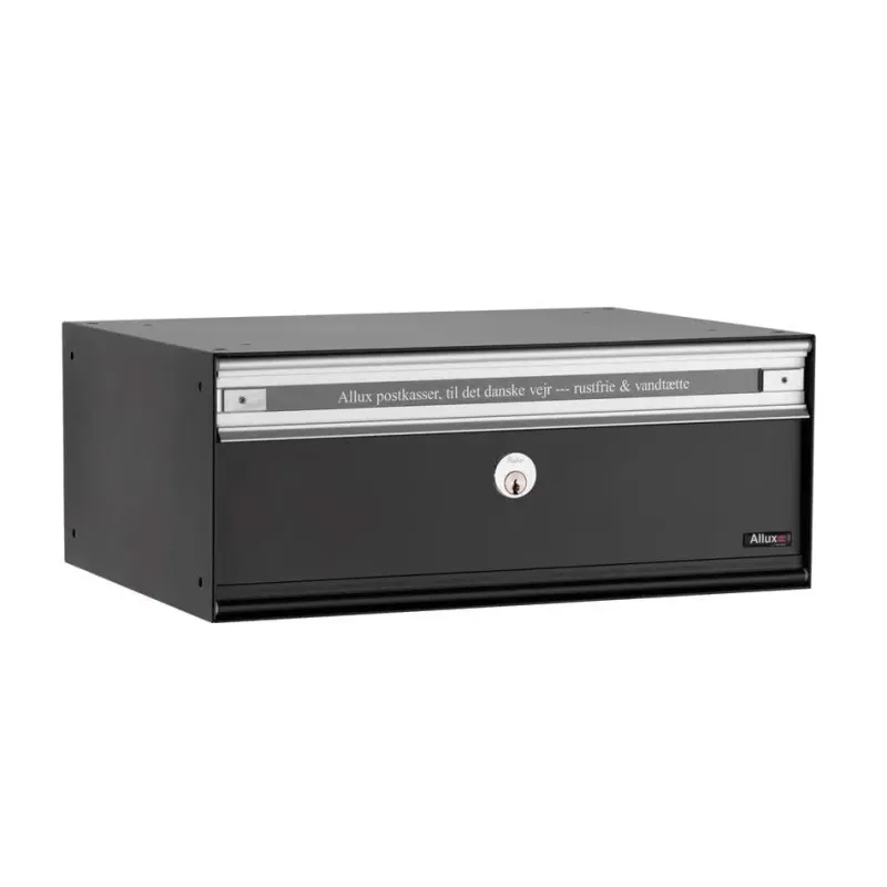 Pc2   Uden Lås 1 Modul Sort M Stållåge Systempostkasse   F47855 1s Black Friday Allux Udsalg