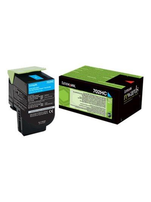 70c2hc0   702hc Return Program Toner Cyan   Lasertoner Cyan Black Friday Lexmark Udsalg