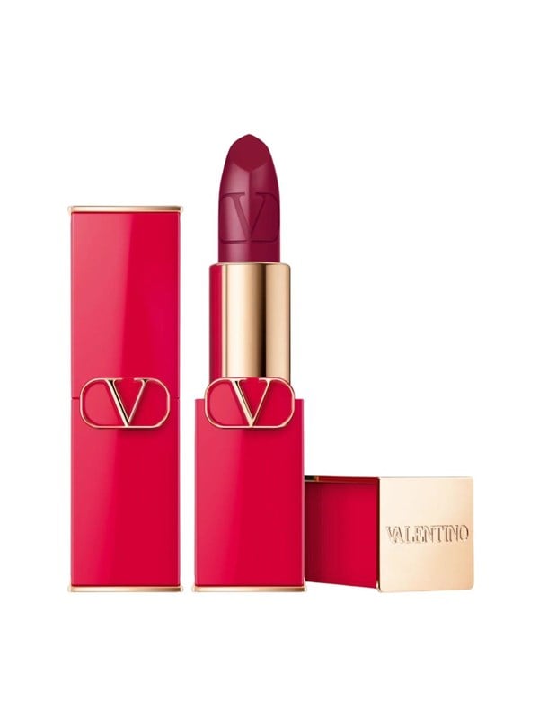 , Rosso, Satin Finish, Cream Lipstick, 505r, Refillable, 3.5 G Black Friday Valentino Udsalg