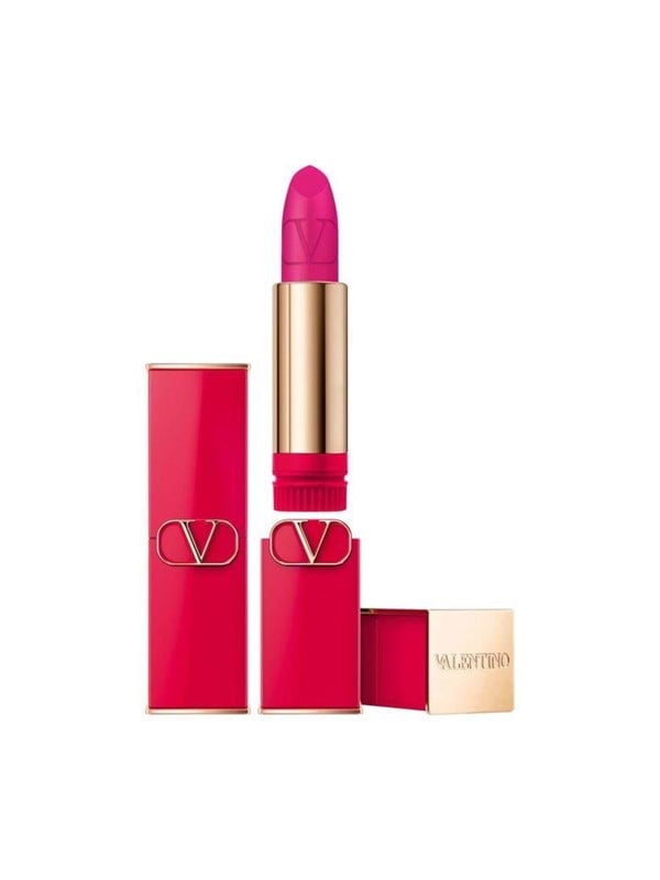 , Rosso, Matte, Cream Lipstick, 302r, Refillable, 3.5 G Black Friday Valentino Udsalg