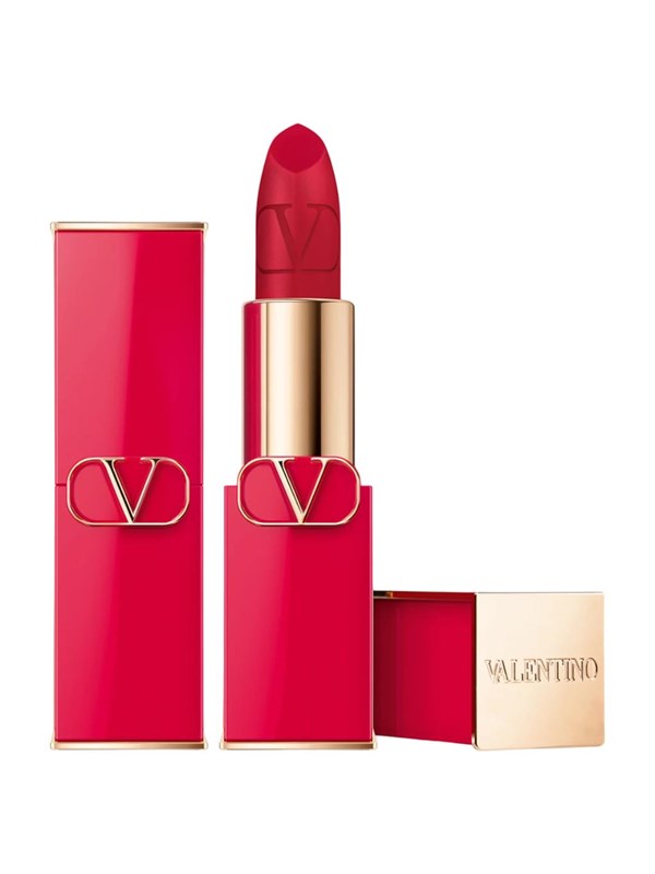 , Rosso, Matte, Cream Lipstick, 215a, Refillable, 3.5 G Black Friday Valentino Udsalg