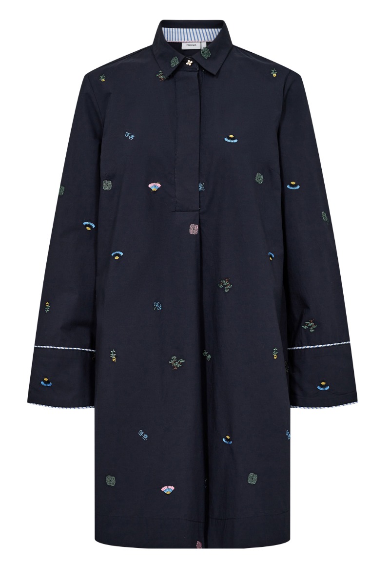 Kjole   Chiro Dress   Dark Sapphire (levering Slut August) Black Friday Nümph Udsalg